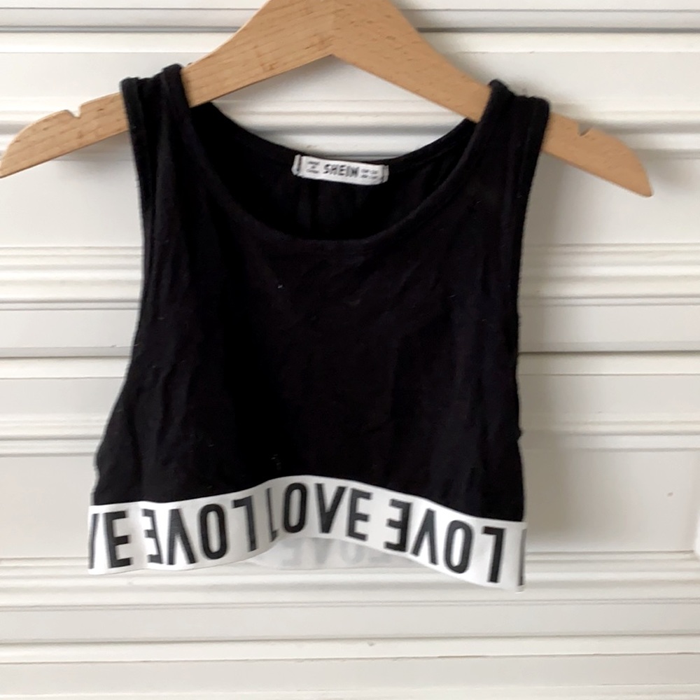 Shein LOVE top crop top bra size 7/8
